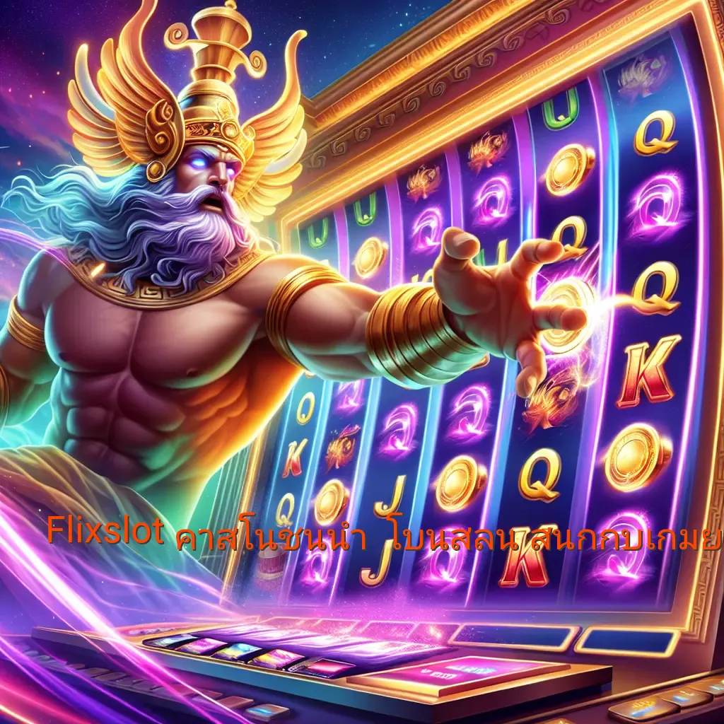 Flixslot คาสิโนชั้นนำ โบนัสล้น สนุกกับเกมยอดนิยม